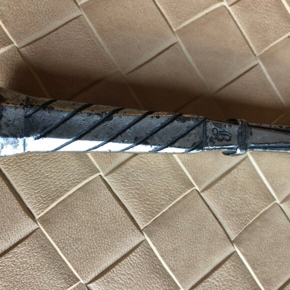 One Vintage Mod Dep Peltro Italy Silver Pewter Tennis Racket - Picture 3 of 7